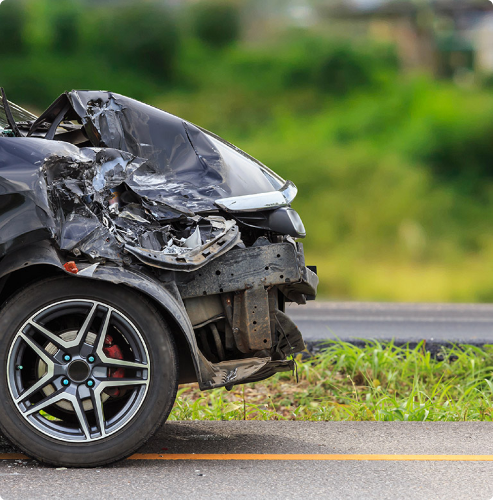 Voiture ayant un accident